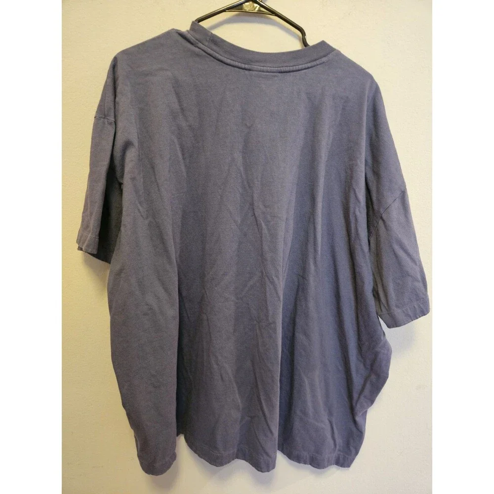 The North Face Men’s XXL Blue Gray Box Logo T-Shirt Short Sleeve Outdoor